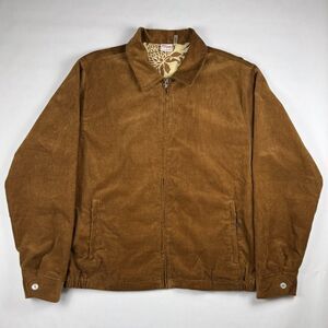 Birdwell Beach Britches Carmel Jacket Tobacco Corduroy Bomber Large